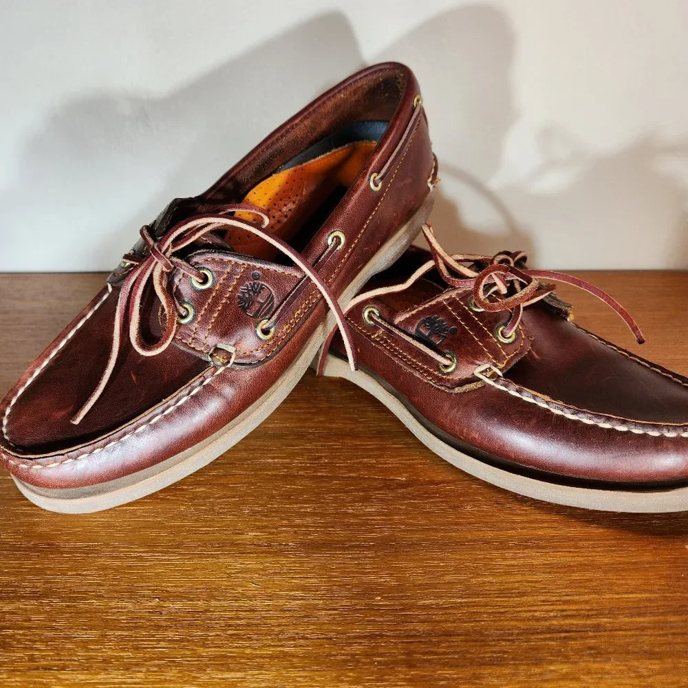 Timberland Women’s Brown Leather Boat Shoes